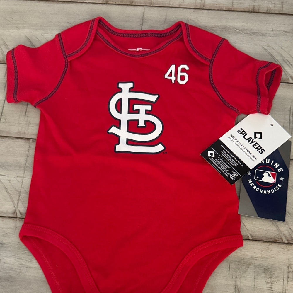 Genuine Merchandise Red Baby Bodysuit